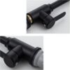 Robinet de cuisine en acier inoxydable – Noir mat