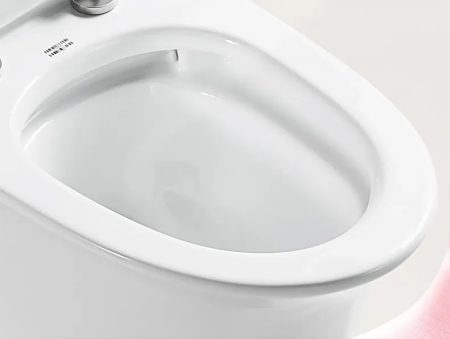 WC Monobloc Design en Céramique avec Chasse Puissante