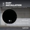 Plafonnier LED Ø28 cm – 20W – CCT – 2000 lumens – Noir – IP65 étanche