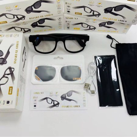 Lunettes intelligentes connectées WiFi avec IA – Musique, Photo, Vidéo et Traduction